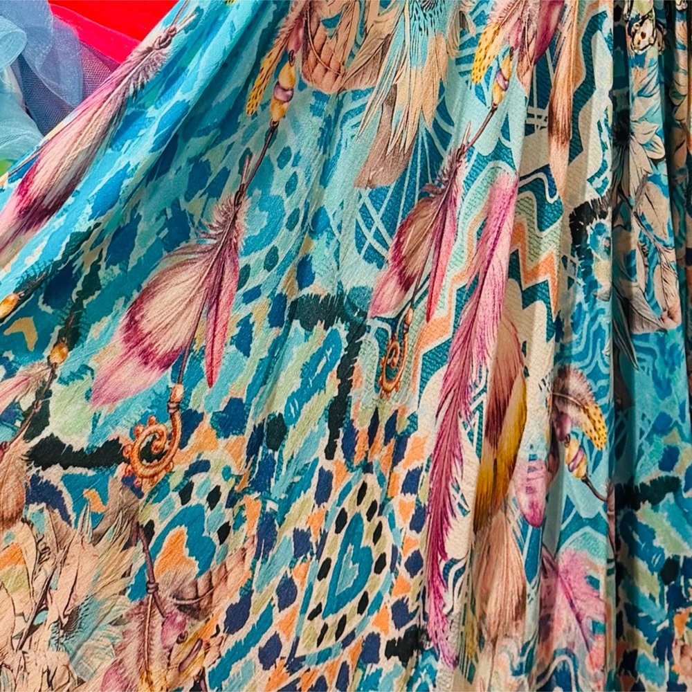 Key West Beach Vibes Manish Vaid Vibrant Multicolor Collector’s Maxi Dress